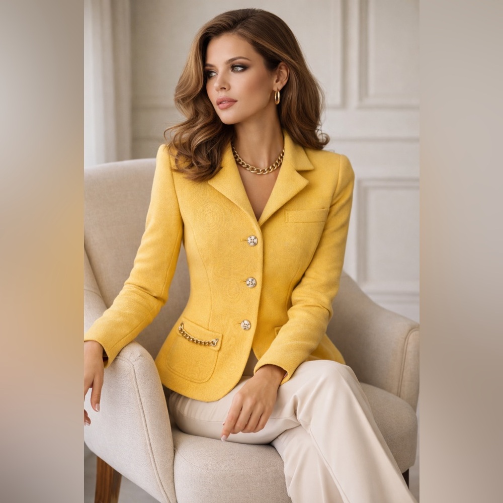 Luisa Spagnoli ! Virgin Wool Blazer Jacket Size Medium